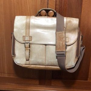 Kenneth Cole Tanned Plush Leather Briefcase